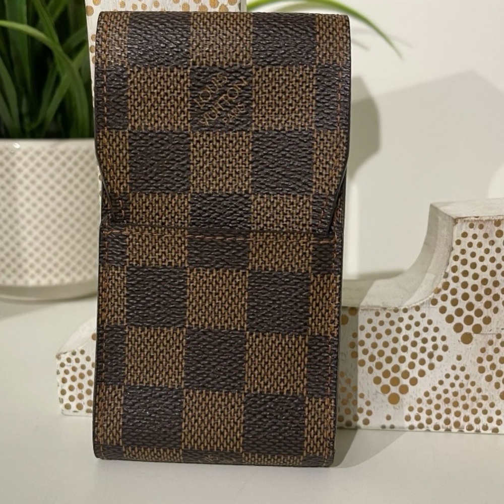 Louis Vuitton Canvas Damier Ebene Etui Cigarette Case - Excellent Condition - Picture 1 of 12